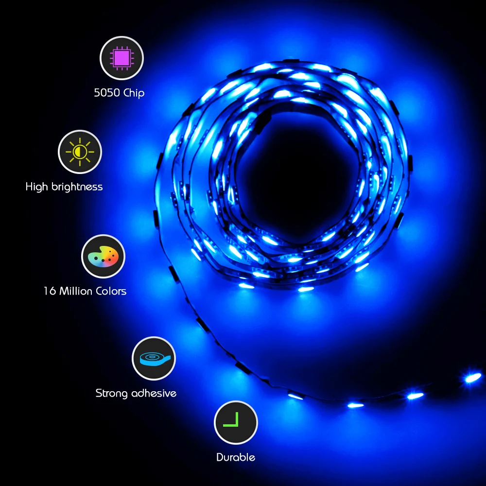 Светодиодная лента для ПК светильник RGB контроля материнской платы 12