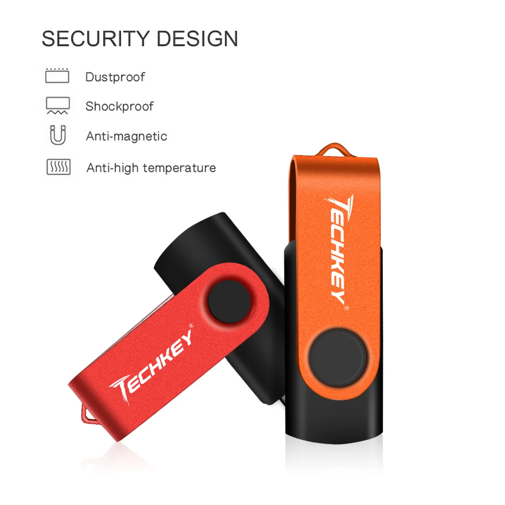 Usb флеш накопитель Techkey в металлическом корпусе 4 ГБ 8 16 32 64 ГБ|USB флэш-накопители| |