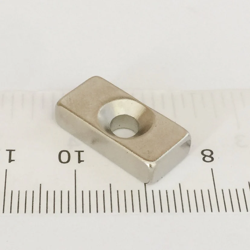 Небольшой потайной Блок Неодимовый магнит мощный редкоземельный постоянный на