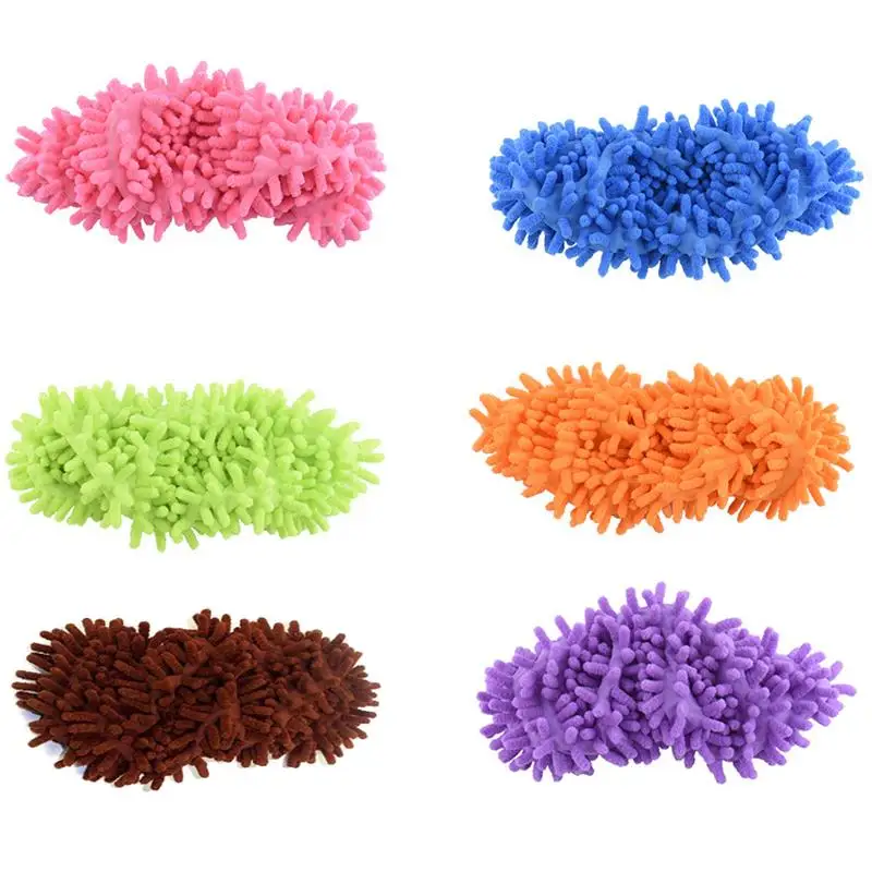 

Dusting Mop Slippers Lazy Floor Foot Socks Cleaning Shoes Floor Cleaner Slippers 2021 the new