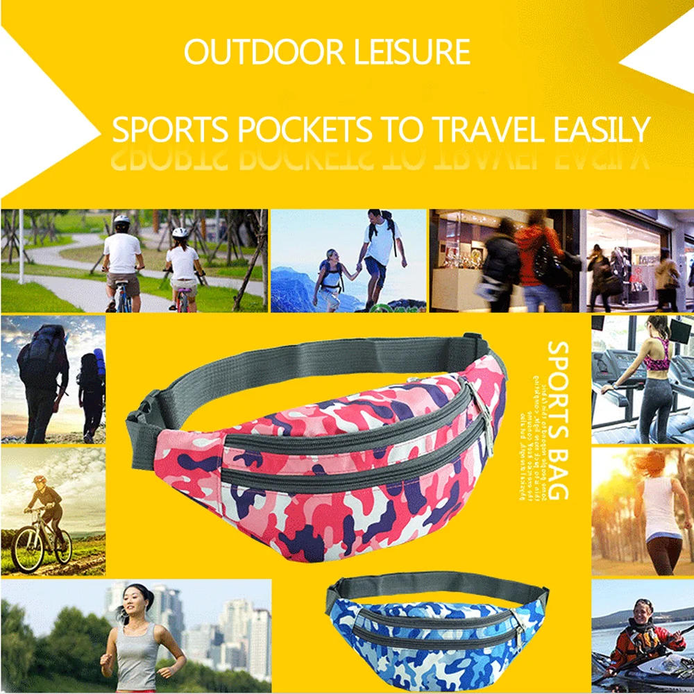 

IKE MARTI Chest Bag Men Fashion Waist Pack Casual Crossbody Chest Bags Unisex Hip Bum Bag Travel Belt Bag Sport Purse Pocket