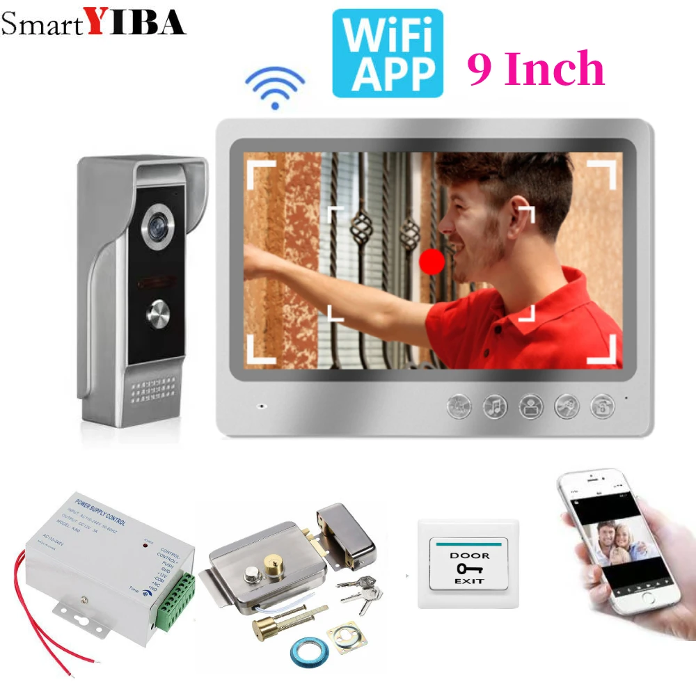 Видеодомофон проводной умный IP-видеодомофон с Wi-Fi камера безопасности для дома