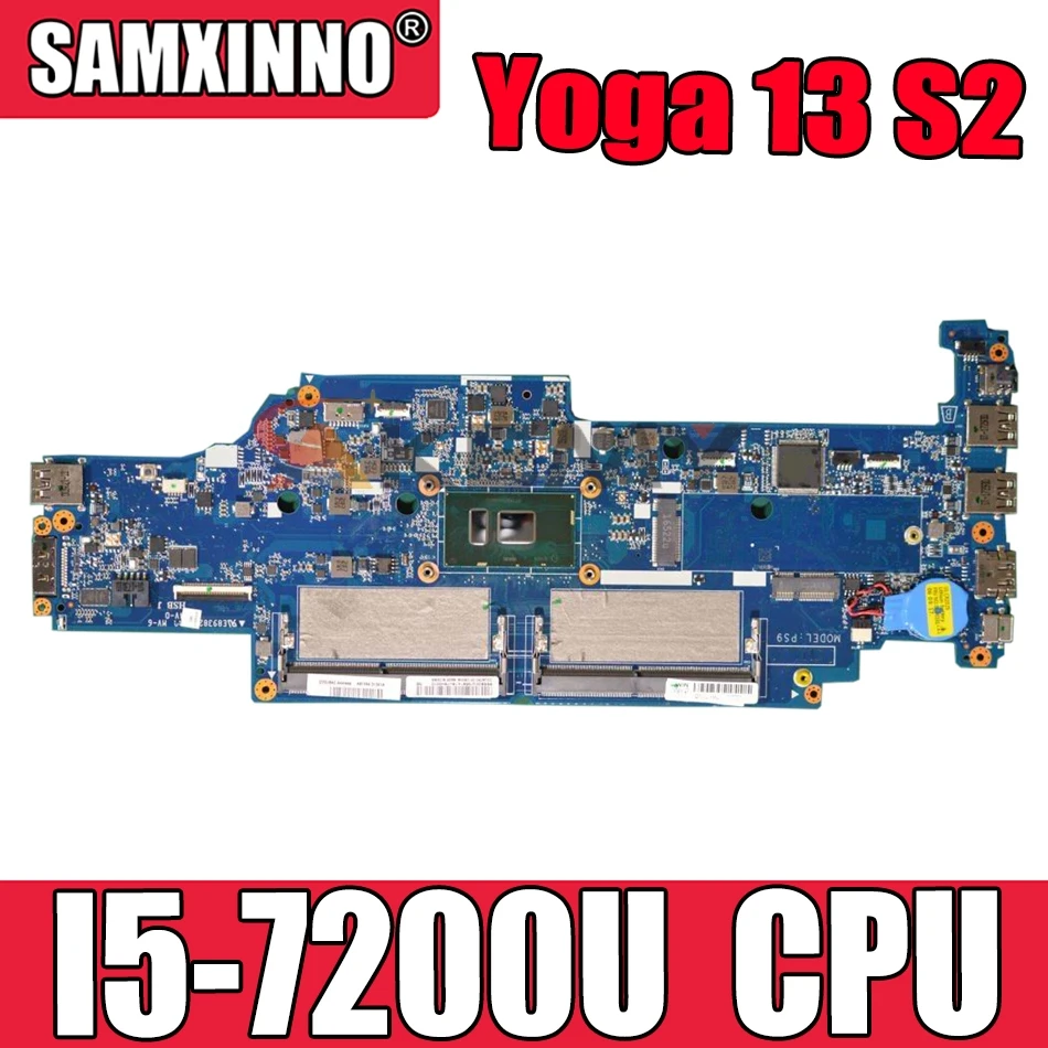 

Laptop motherboard For LENOVO Thinkpad Yoga 13 S2 Core SR342 I5-7200U Mainboard DA0PS9MB8E0 01YT021 01HW974 DDR4