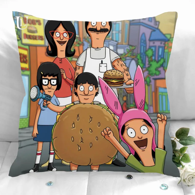 Наволочка New Bobs Burgers для свадебного декора подарок на выбор на чехол 35X35см 40X40см (с одной стороны)