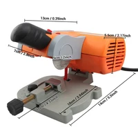 45 Degree Mini Cutting Machine Bench Cut-off Saw Steel Blade DIY Tools for Cutting Metal Wood Plastic Miter Saw Slicing Machine