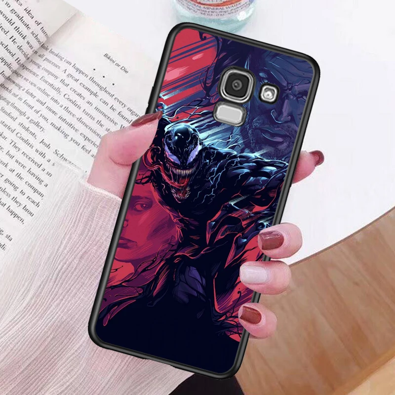 

Marvel Venom Super Hero for Samsung Galaxy j8 j7 j6 j5 j4 j3 j2 Duo Prime Core Plus 2018 2017 Black Phone Case