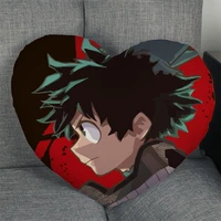 hot sale custom japanese anime my hero academia heart shape pillow covers bedding comfortable cushionhigh quality pillow cases