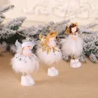 Новогодние и Рождественские куклы, ангелы, милые украшения, рождественские украшения для домашнего декора, рождественвечерние чные украшения для детей, 2022