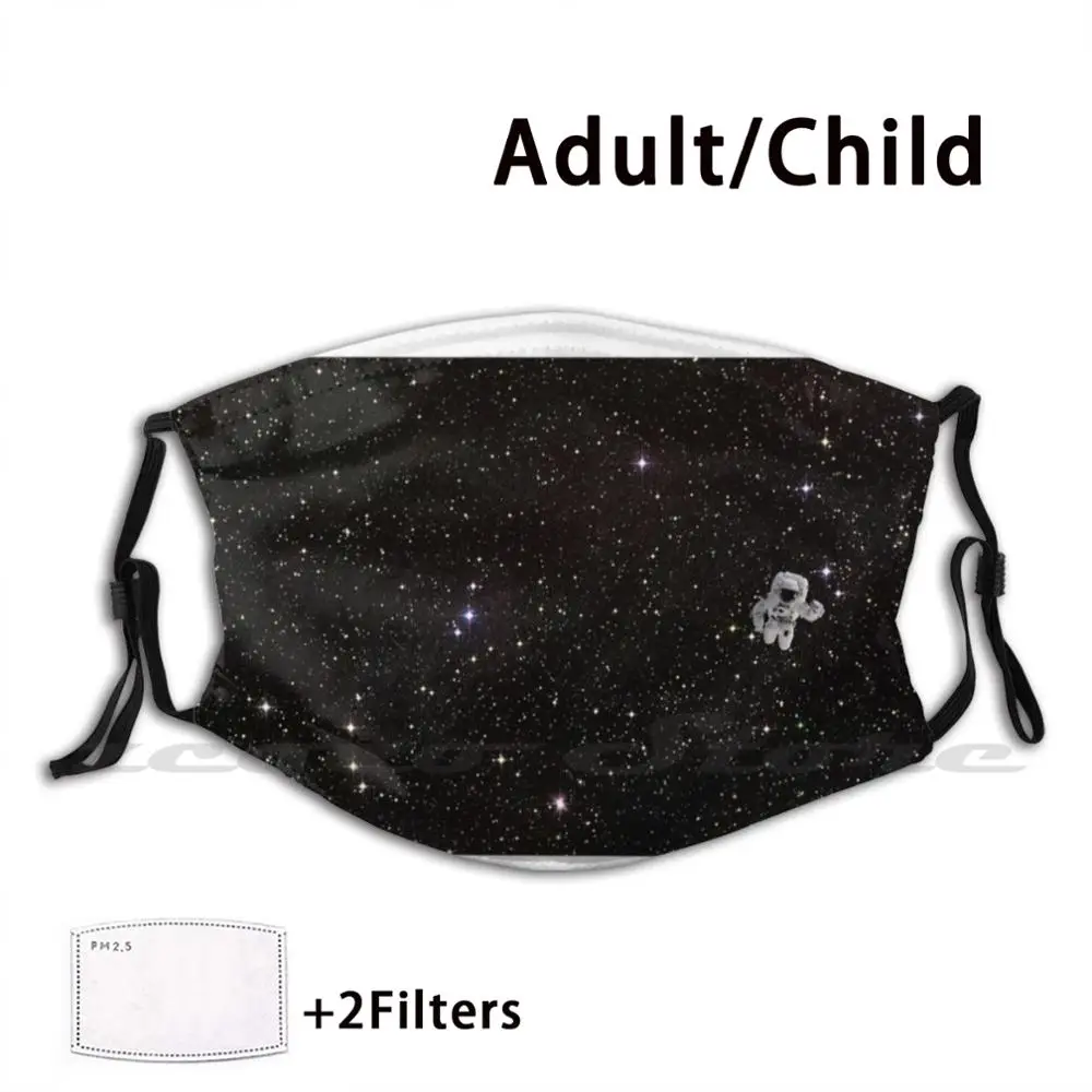 

Астронавт Гравитация пользовательский шаблон моющийся фильтр Pm2.5 для взрослых детей маска космическая Гравитация звезды галактика астрон...