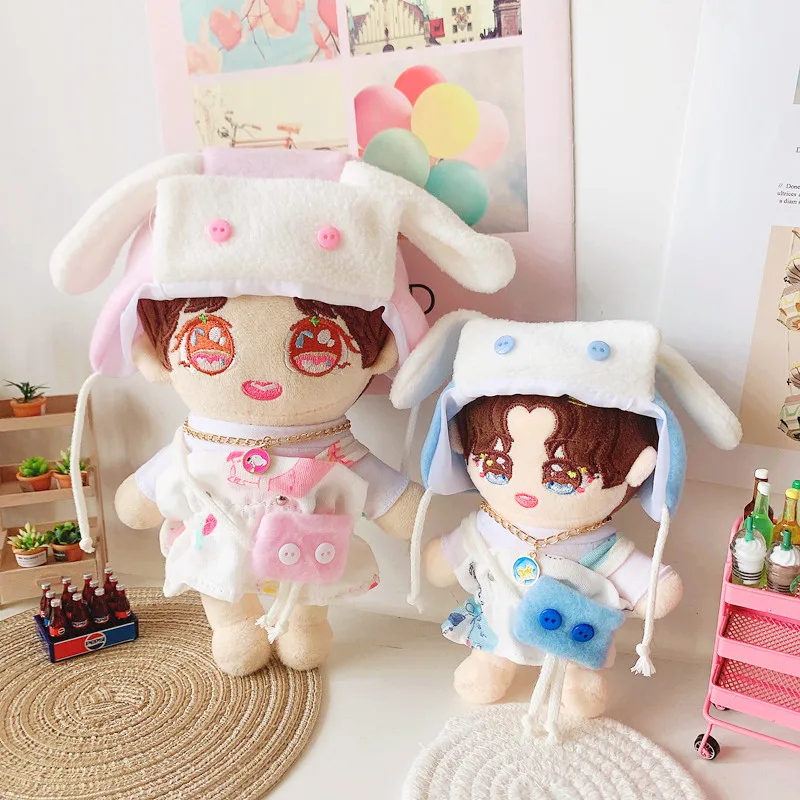 

Idol Plush Doll Clothes Suit Rabbit Dress Up Star Clothing for 15 and 20cm