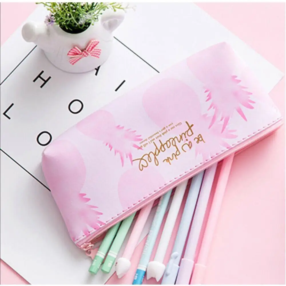 1 шт Kawaii Pu пенал Чехол ананас подарок Estuches школьная Пенал сумка карандаш школьные
