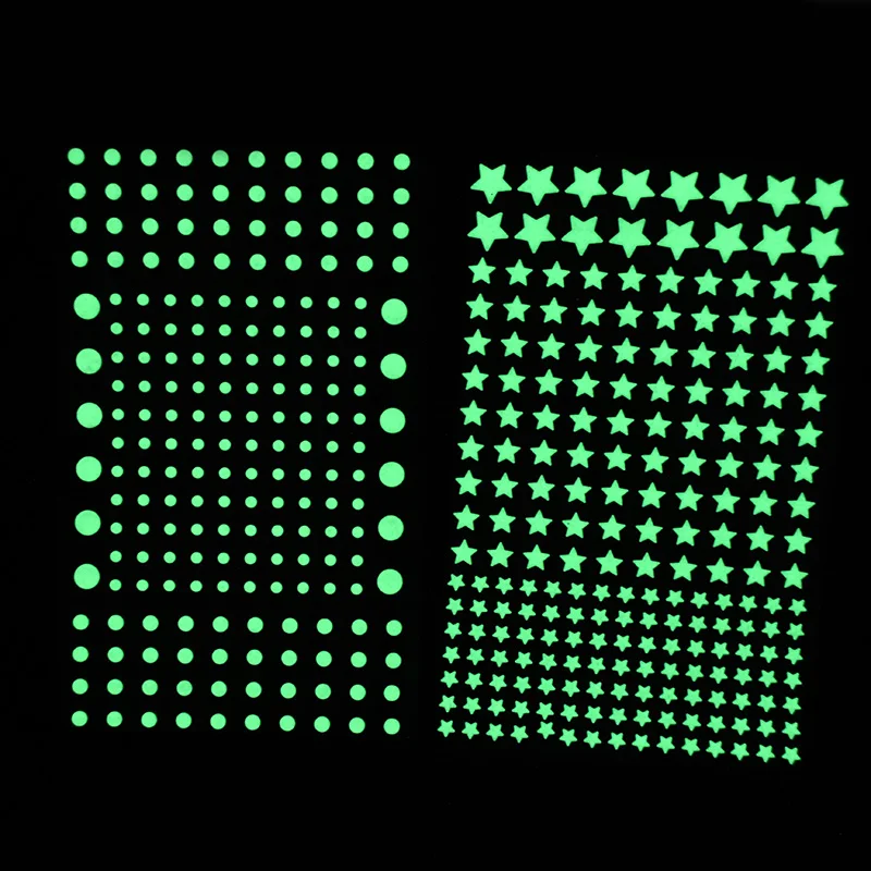 3D пузырь в форме звезды которая светится горошек наклейки на стену темноте Луны