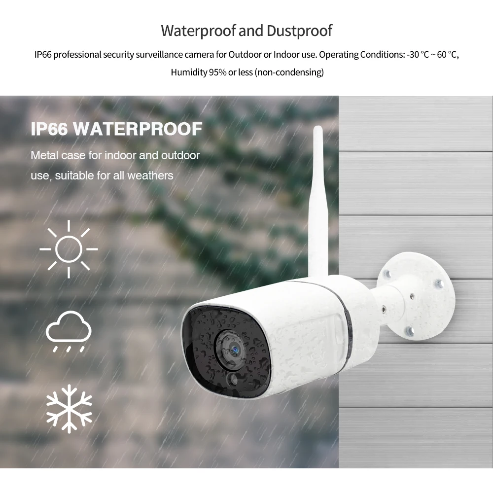 LOOSAFE IP камеры наблюдения Wifi Открытый 2MP 1080P сетевой монитор безопасности пуля