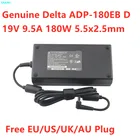 Подлинный адаптер переменного тока DELTA ADP-180EB D 19 в А для MSI GT60 GT70 16F2 F1 ASUS G55VW G75VW G75VX 750JW, зарядное устройство для ноутбука