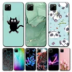 Чехол для Realme C11 6,5 дюйма, Мягкий Силиконовый ТПУ Черный чехол для OPPO Realme C11 C 11 RealmeC11, задняя крышка для телефона RMX2185, бампер