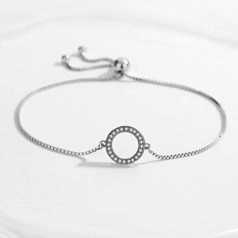 Роскошный браслет TONGZHE для мужчин и женщин с любовным сердцем серебро 100% пробы