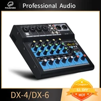 professional audio mixer sound card dj mixing console system usb bluetooth interface 48v phantom power 46 channels music mixer