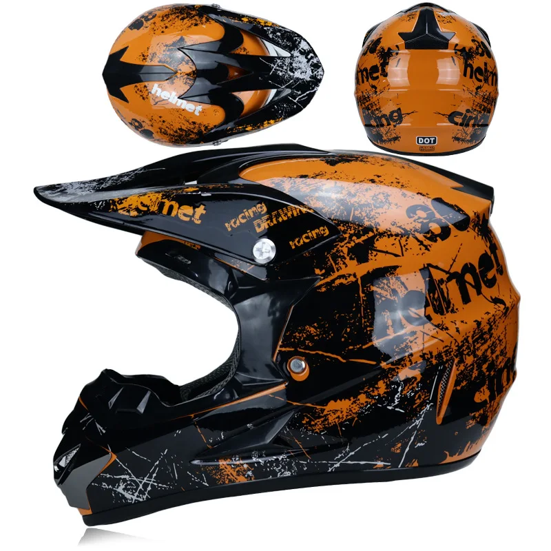 

2020 Super Light Helmet Motorcycle Racing Bicycle Helmet Cartoon Children Atv Dirt Bike Downhill Mtb Cross Helmet Capacetes