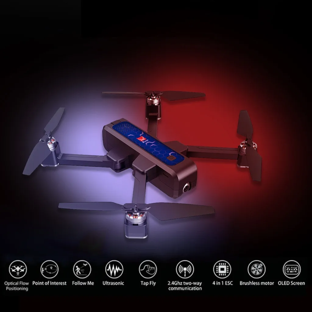 Подарки на год, игрушки для детей, игрушки для мальчиков, MJX Bugs 4 W B4W 5G wifi FPV gps, бесщеточный складной Радиоуправляемый Дрон с камерой 2K HD