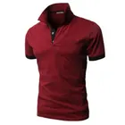 Новая мужская рубашка-поло, футболка с коротким рукавом, дышащий однотонный трикотажный топ размера плюс 5XL