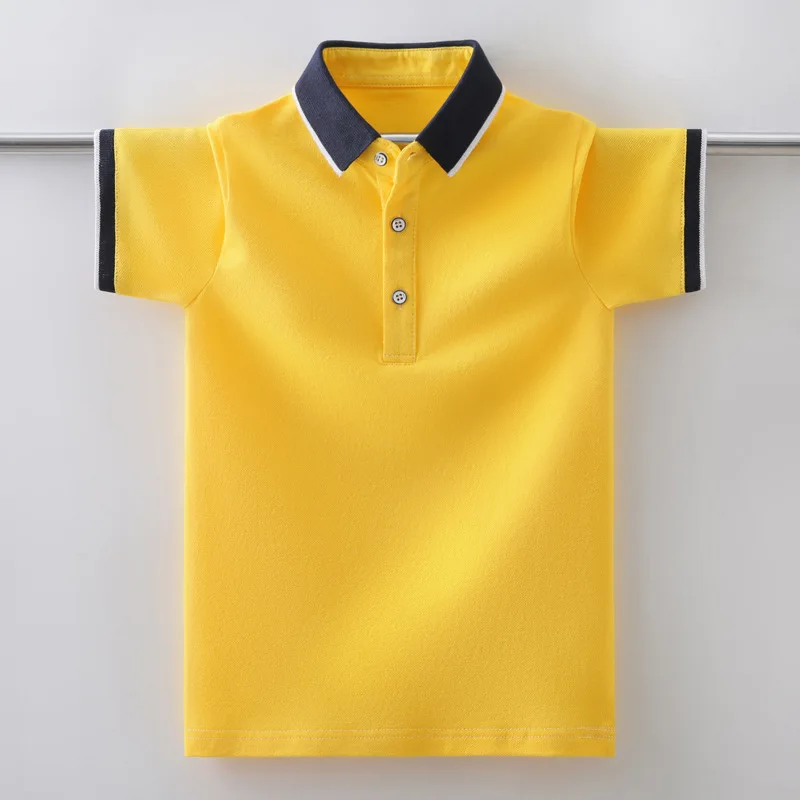 Рубашка-поло детская с коротким рукавом на Возраст 4-14 лет |
