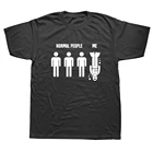Хлопковая футболка для подводного плавания с нормальными людьми, Винтажная футболка с надписью I Am Different, Мужская футболка с принтом, потрясающая свободная футболка для дайвинга