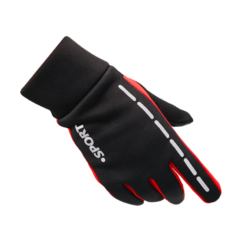 

New Unisex Cycling Gloves Sport Winter Anti-Slip Bike Glove Bicycle Windproof Touchscreen Gloves with Reflective Tape for MTB
