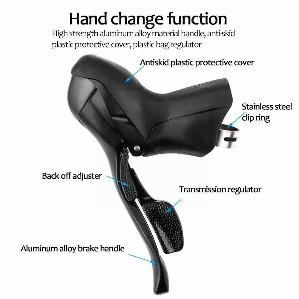 

Bicycle Transmission Shifting Fingers Road Bike Shifter Cable Lever Groupset Shift Brake Brake Speed Wires Derailleur U5A1
