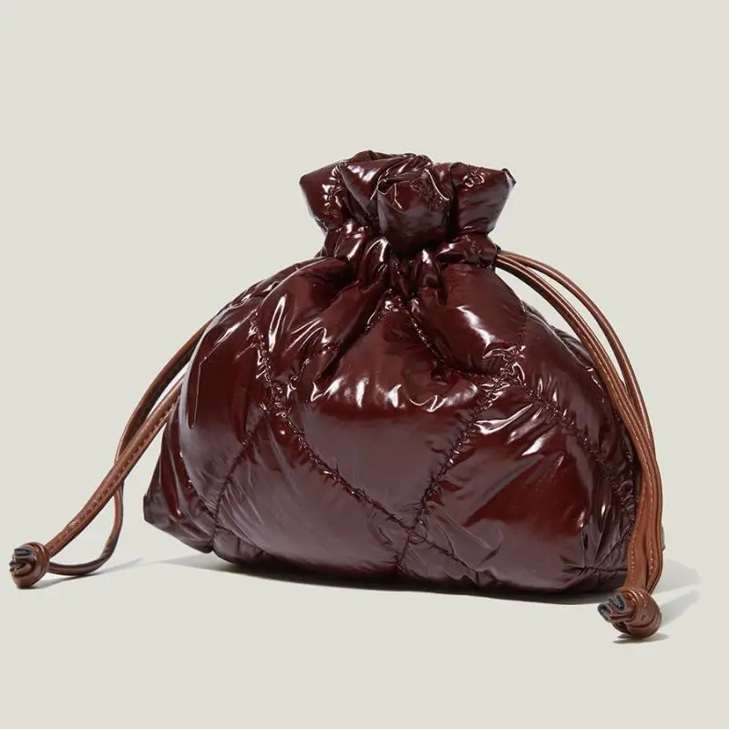 

Женская сумка через плечо в стиле ретро с алмазной подкладкой, роскошная нейлоновая сумка на шнурке, женская дизайнерская модная простая же...