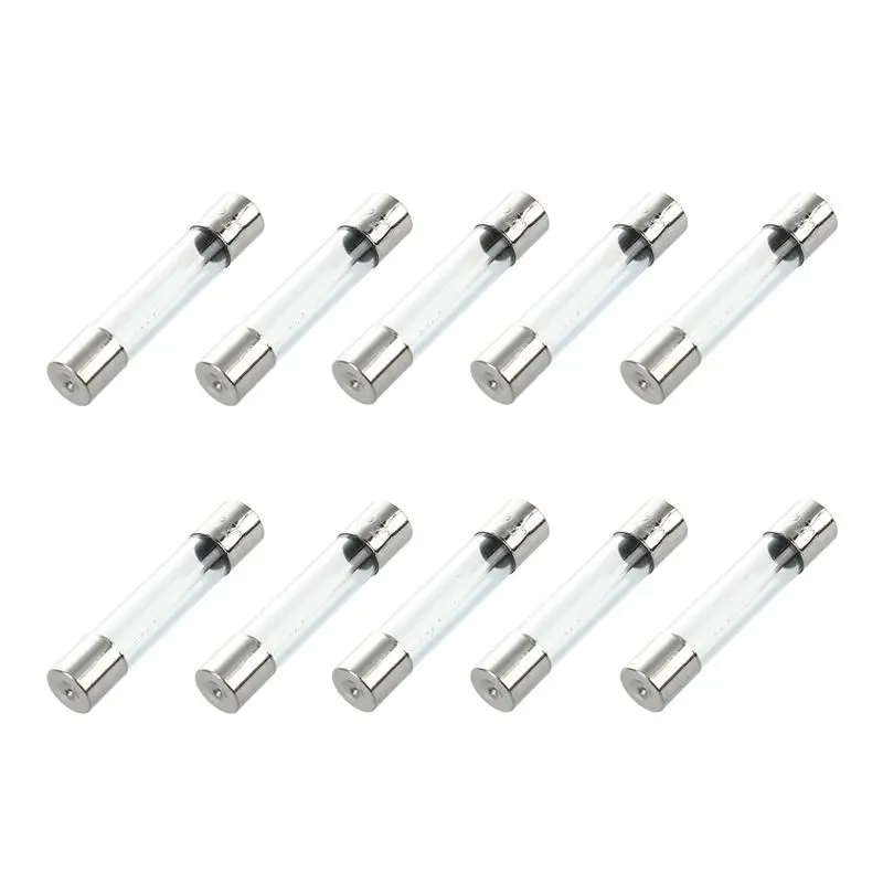 

10 Pcs Fast Blow Type Glass Tube Fuses 6x30mm 250V 5Amp