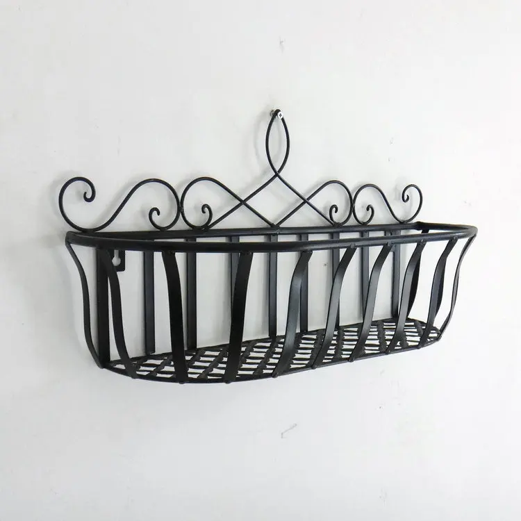 

1pc Iron Wall Hanging Bathroom Shelves Kitchen Living Room Perforated Storage Rack Bronze Creative Storage Rack Hairdryer Holder