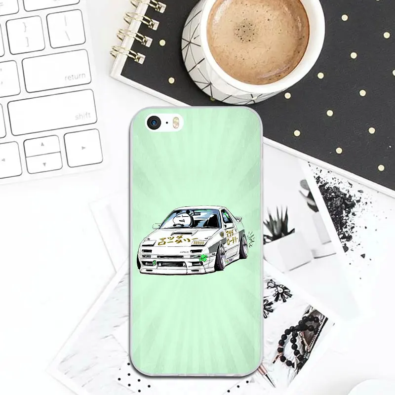 pattern 13 Hot Drift Cars Auto JDM Coque Capa Soft TPU Silicone Mobile Phone Case Cover for iPhone X XR XS Max 5 5S SE 6 6S 7 7Plus 8 Plus - Цвет: pattern 13