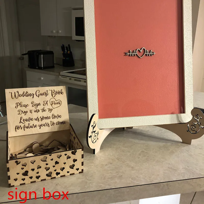 Уникальная Свадебная Гостевая книга индивидуальная деревенская теневая коробка