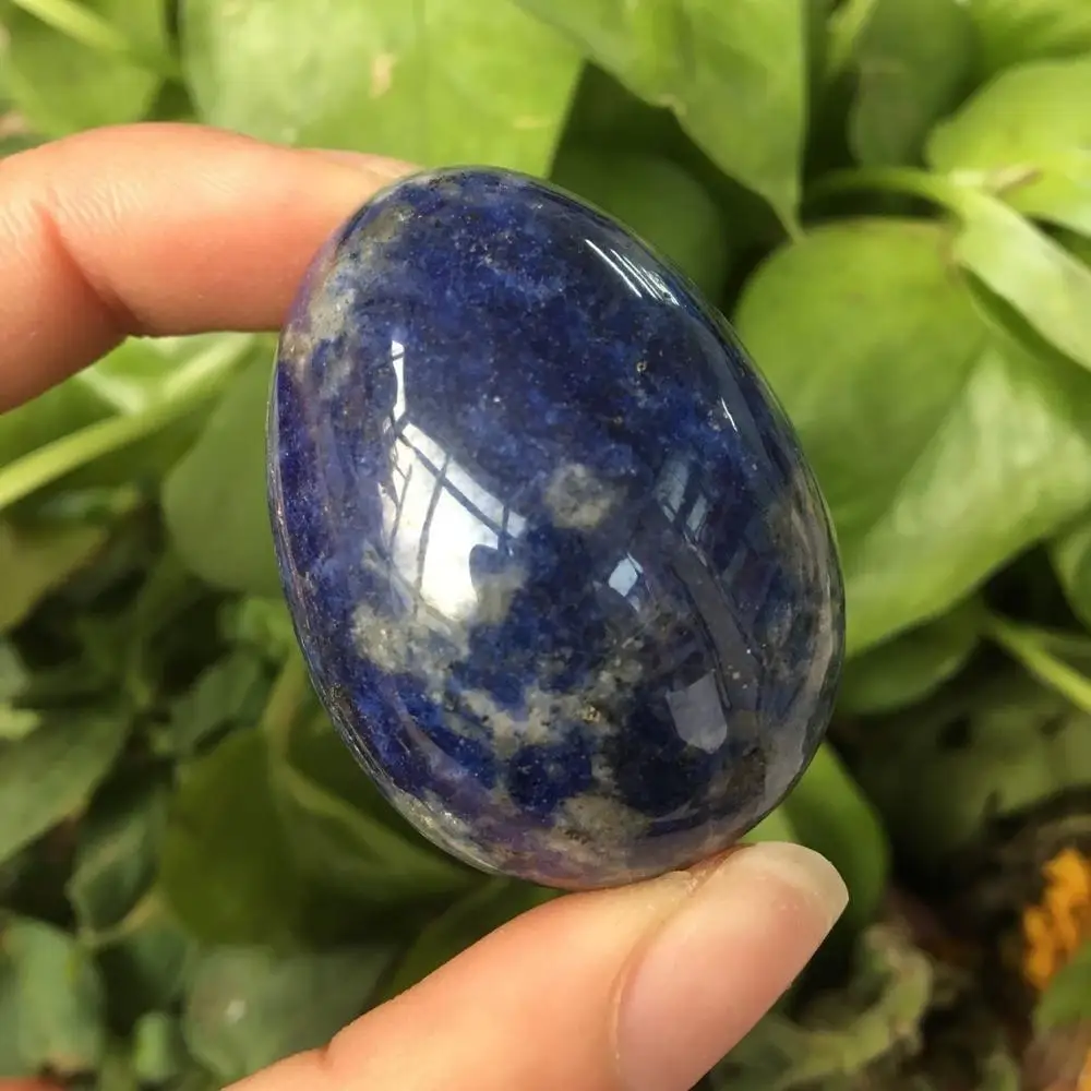 

Natural crystal bluestone egg reiki gem healing decorative gift