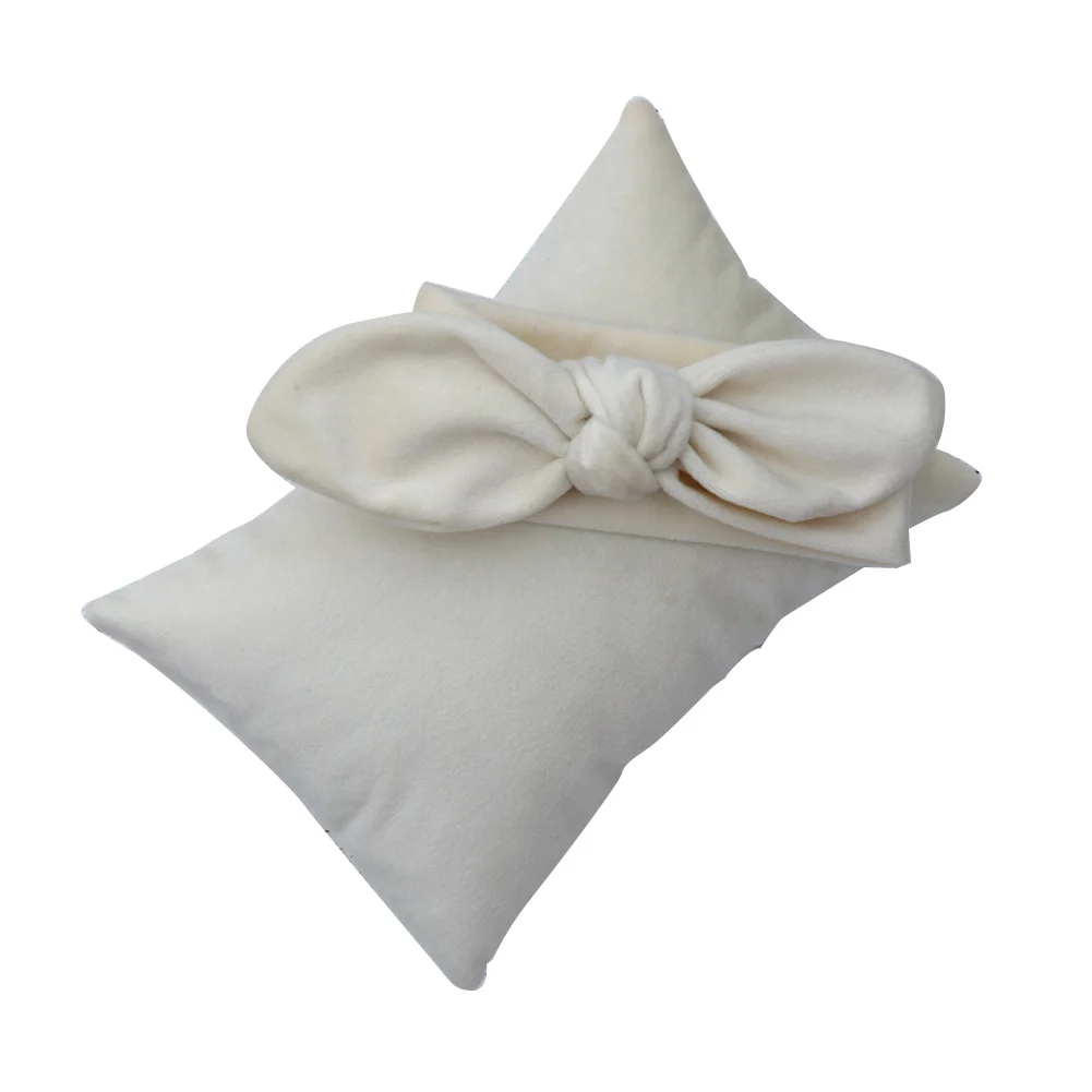 Фон для фотосъемки новорожденных Детский комплект милый бантик повязка на