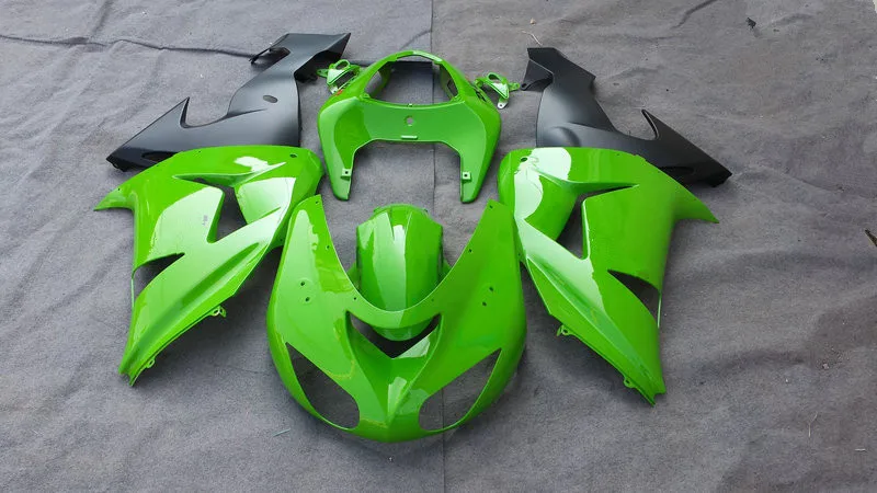 Набор обтекателей литьевой формы для KAWASAKI Ninja ZX10R 2006 2007 06 07 zx 10r ABS Green Обтекатели