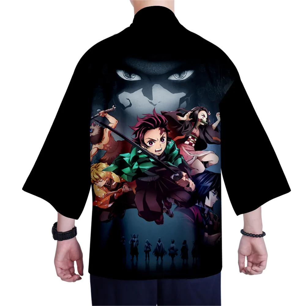 XXS-4XL Мужская кимоно кардиган рубашка Харадзюку уличное тонкое пальто верхняя