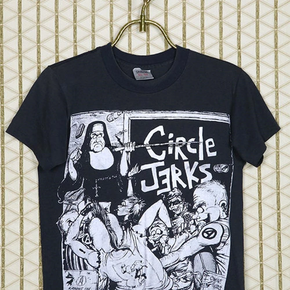 

Circle Jerks vintage & rare T shirt black tee shirt hardcore punk punk rock 1981
