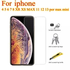 Закаленное стекло для iphone 11 12 pro X XR XS MAX 6 6S 7 8 PLUS, защитная пленка для экрана, Защитное стекло для iphone 13 Pro max mini sklo