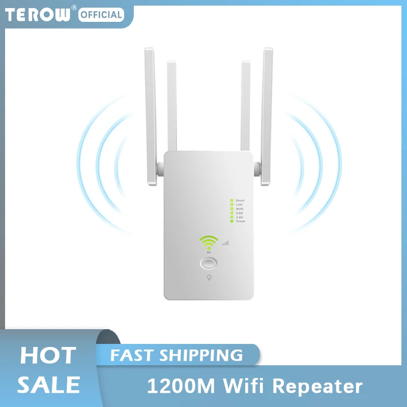

Wi-Fi Ретранслятор Dual Band 2,4 г/5G 1200 Мбит/с Беспроводной расширитель Wi-Fi маршрутизатор Wi-Fi усилитель сигнала Wi-Fi точка доступа