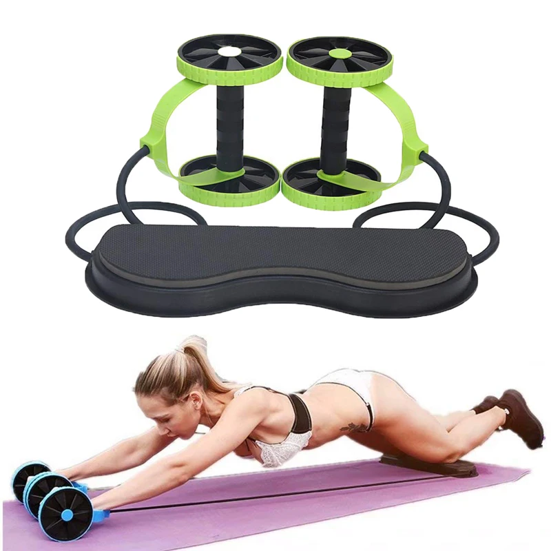 

AB Wheels Roller Abdominal Stretch Elastic Pull Rope Tool for Abdominal muscle trainer exercise Fitness Equipment