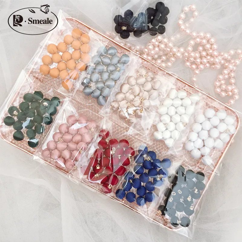 Round Shape Satin Cloth Buckle Colorful High-quality Metal Buttons Wedding Dress Back Chest Decoration RS2769 | Дом и сад