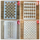 Трафареты для стен, А4, 29 см, раскраска для скрапбукинга, тиснильный альбом, 4 шт.