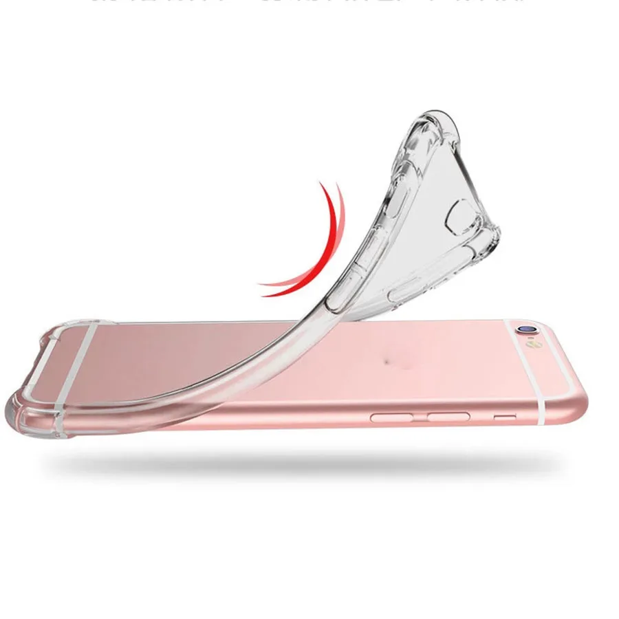 

Degree Airbag Dropproof Soft Case for Iphone 12 11 Pro Max Mini for Iphone X XS XR Anti-Knock Clear Transparent Silicone Cover