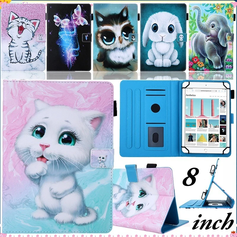 Универсальный кожаный чехол подставка для планшета 7 9 дюймов|Чехлы планшетов и