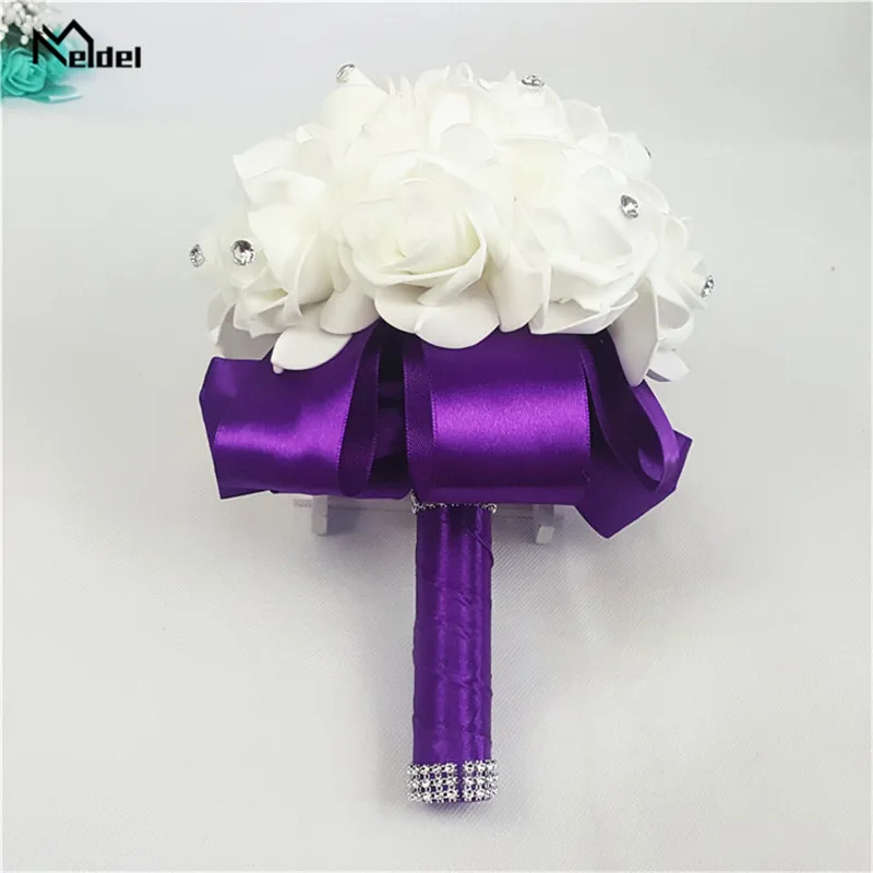 Свадебный букет Meldel искусственная Роза для подружек невесты свадебные букеты из