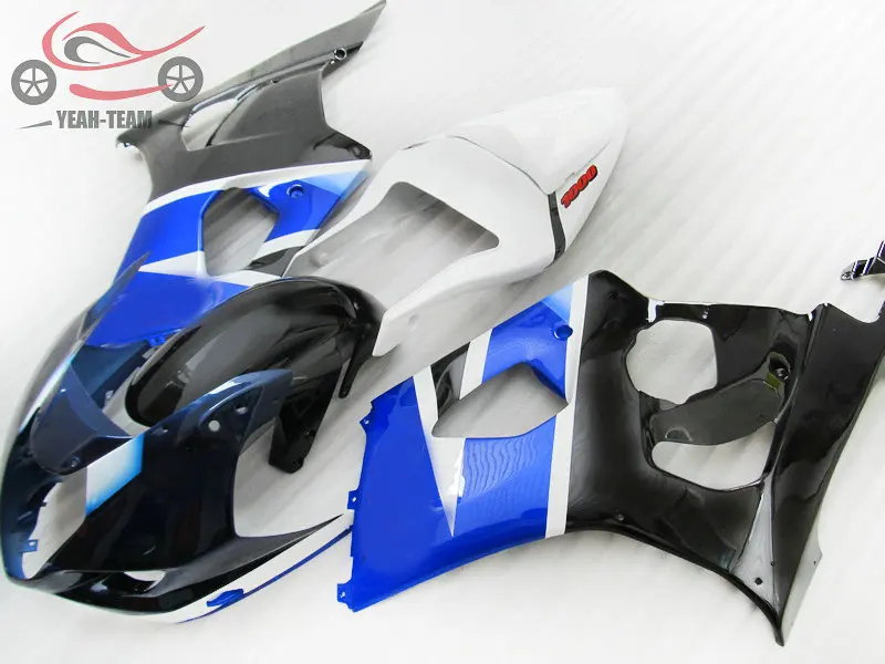 Пользовательские китайские обтекатели комплект для Suzuki 2003 2004 GSXR1000 K3 синий черный