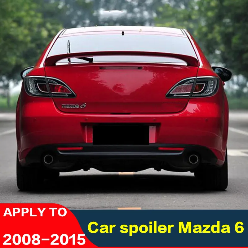 

Автомобильный спойлер CEYUSOT для Mazda 6, крыло 2008-2015 Mazda6, задняя губа, задний плавник, ABS-пластик, декоративные аксессуары, M6, автостайлинг