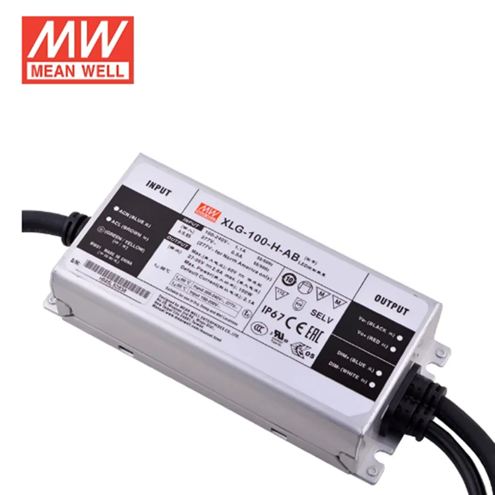Бренд MEAN WELL представляет XLG 100 H AB Вт 27 56в 2100mA постоянного Мощность режим