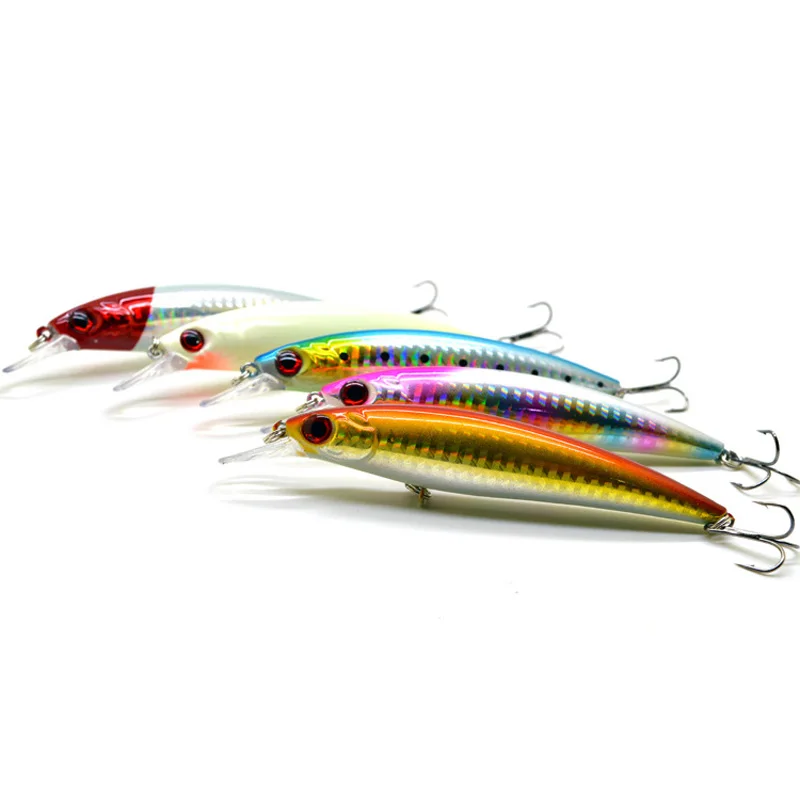 

1 Piece Hot Sale Long Range Minnow Fishing Lure Inner Laser Hard Artificial Bait 11cm 13.5g